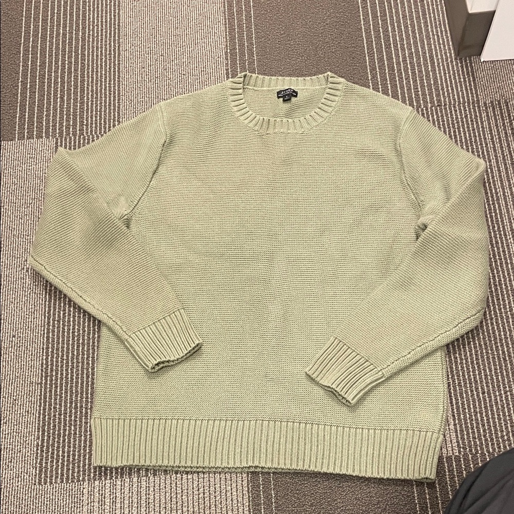 Men's Olive Green Crewneck Sweater
